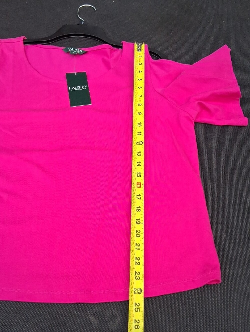 Lauren Ralph Lauren Raspberry Cold-Shoulder Scoop Neck Top - Picture 10 of 15